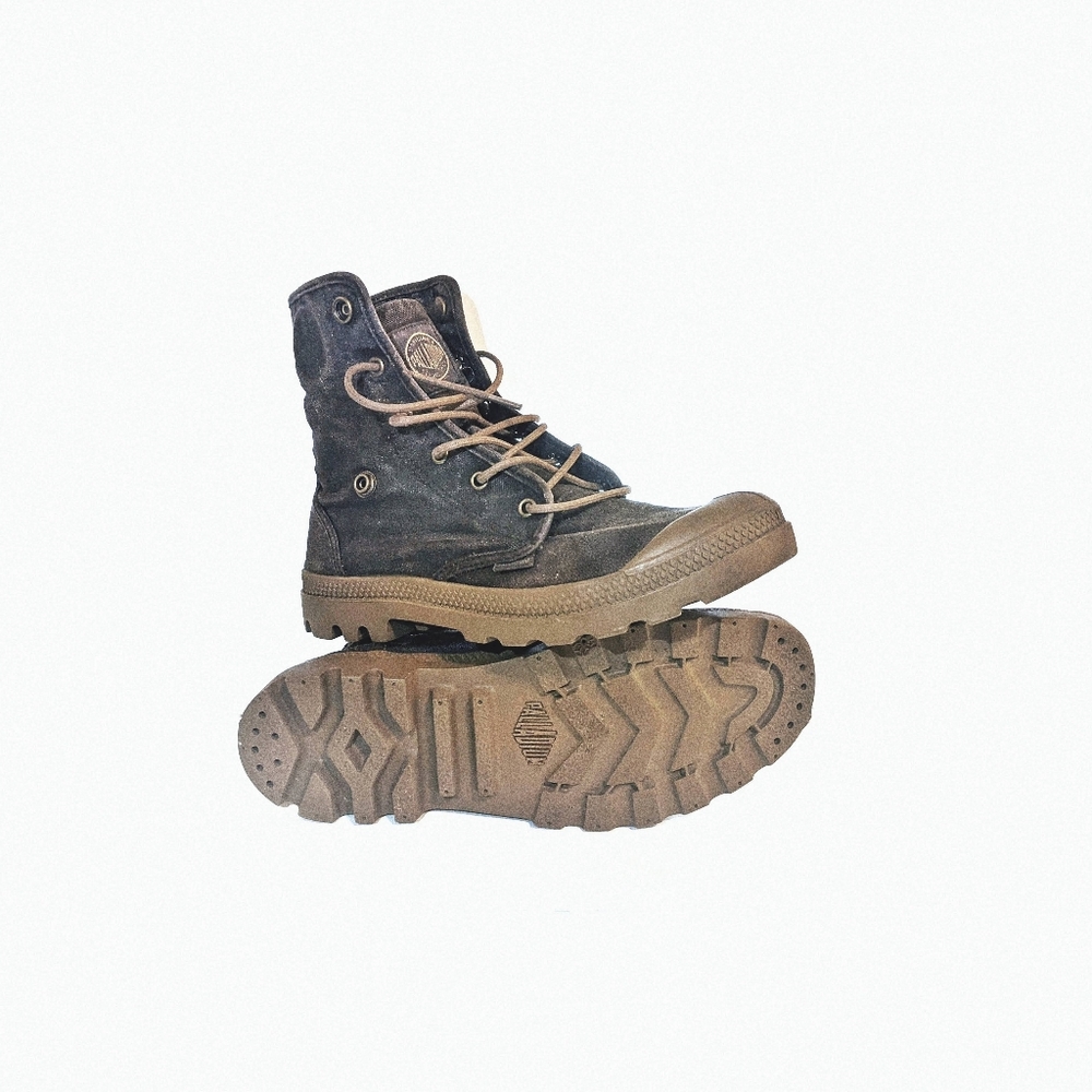 COPY - Waxed Canvas Palladium Boots